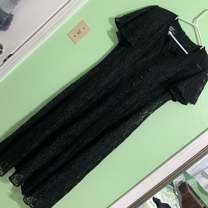 Dawn Joy Fashions black lace dress fits 10-12